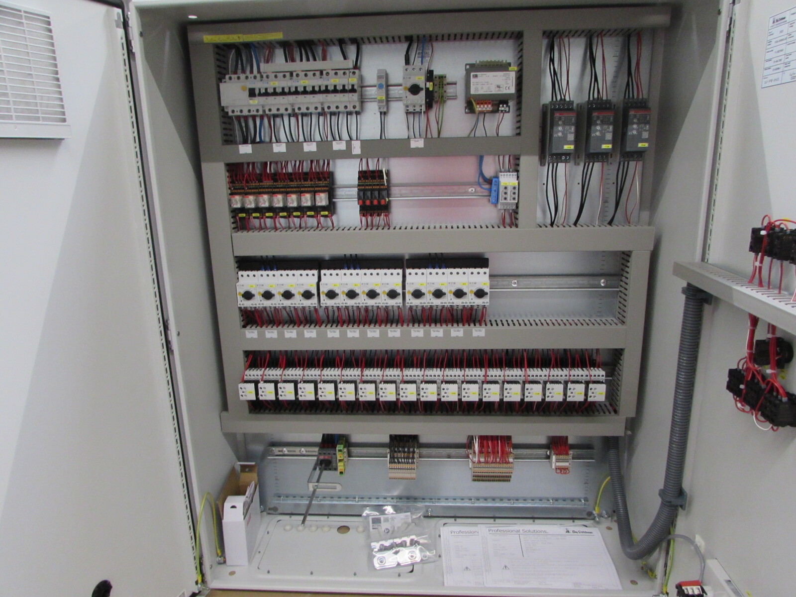 Control cabinet chain feeding, speed 18/36m